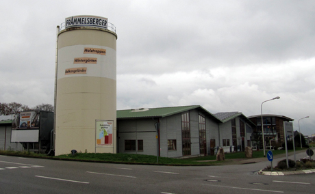 silo turm vor der fassadengestaltung